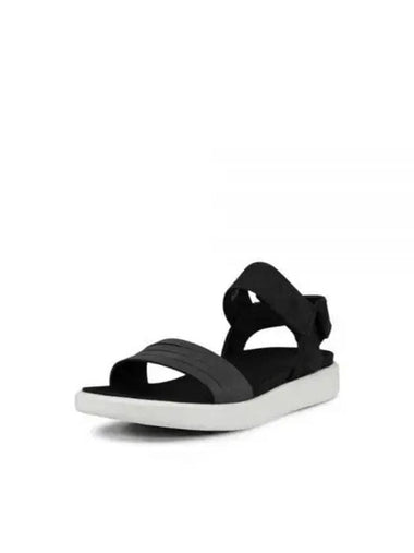 Flowt Strap Sandals Black - ECCO - BALAAN 1