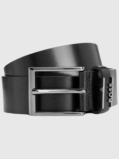 Cole Ant Logo Leather Belt Black - HUGO BOSS - BALAAN 2