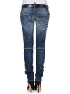 Women's Snowflake Washing Rose Steel Tab Slim Jeans 75LA0302 - DSQUARED2 - BALAAN 4