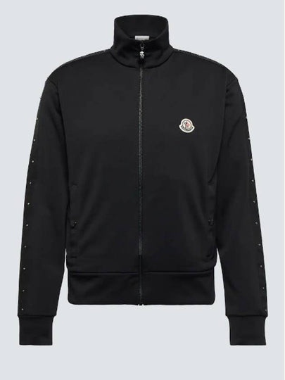 Studded Track Jacket Black - MONCLER - BALAAN 2