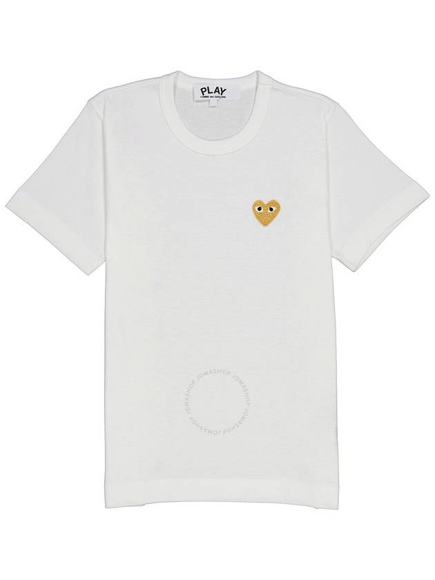 Comme Des Garcons Ladies Short Sleeve Heart Logo T-shirt, Brand Size X-Small - COMME DES GARCONS - BALAAN 1