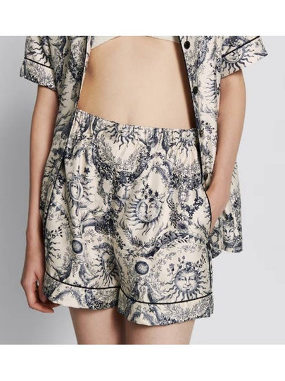 Graphic Print Shorts Blue - DIOR - BALAAN 2