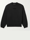 Logo The Black Collection Overfit Sweatshirt Black - FEAR OF GOD ESSENTIALS - BALAAN 1