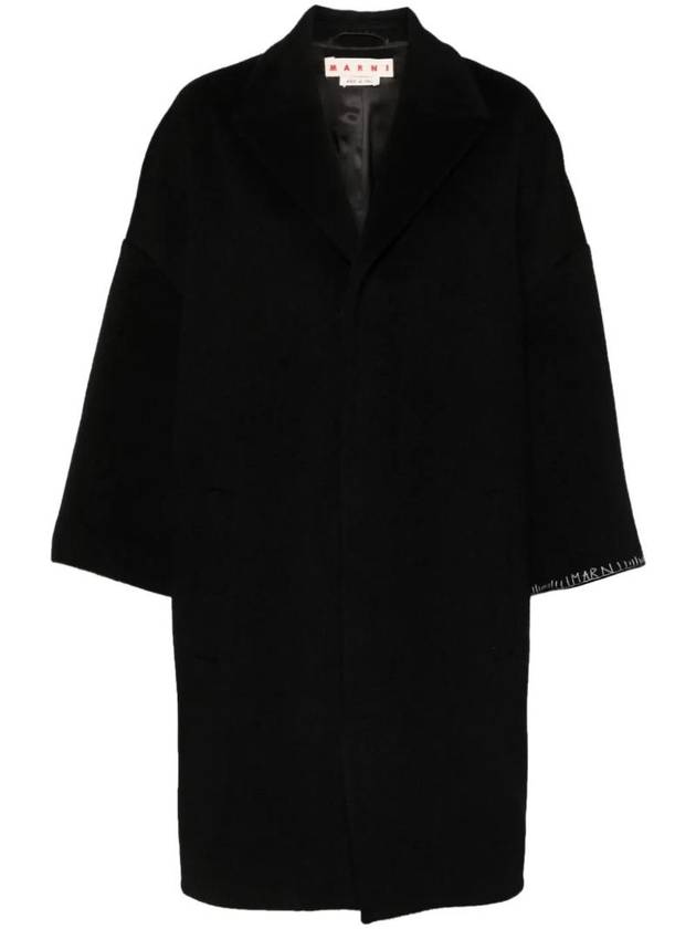 Stitched Logo Single Coat Black - MARNI - BALAAN 1