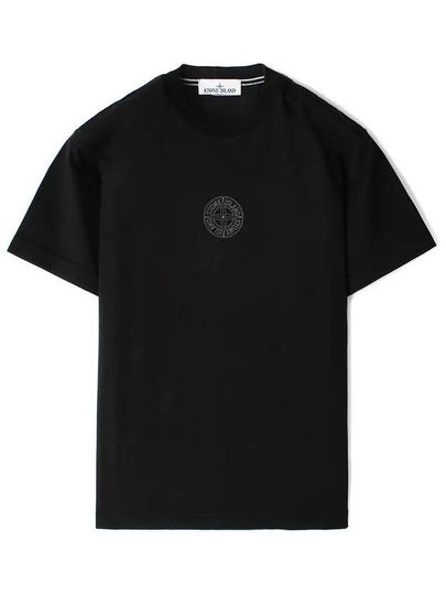 Compass Logo Short Sleeve T-Shirt Black - STONE ISLAND - BALAAN 2