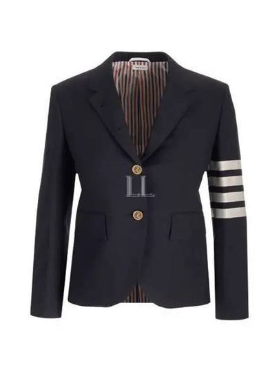 Plain Weave Suiting Classic 4 Bar Jacket Navy - THOM BROWNE - BALAAN 2