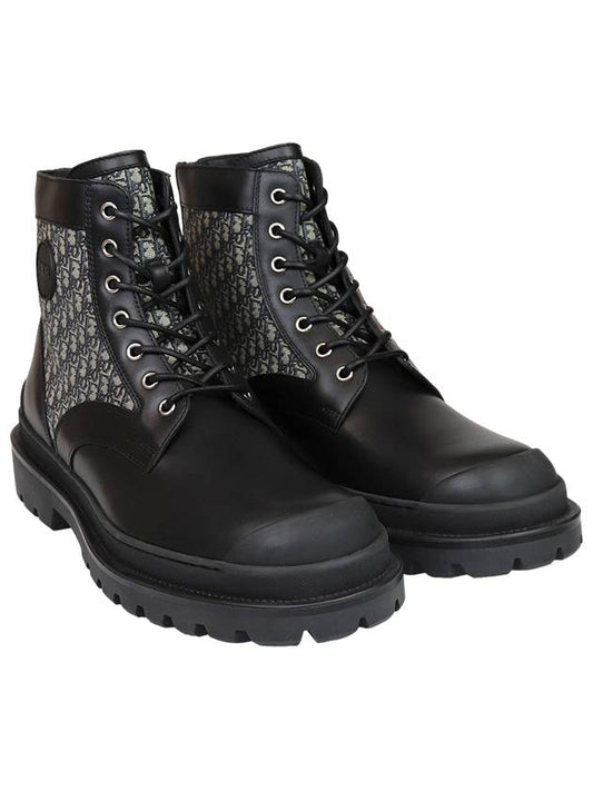 Oblique Explorer Ankle Boots Black - DIOR - BALAAN.