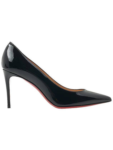 WoMen's Kate 85mm Patterned Calf Leather Pumps Heel Black - CHRISTIAN LOUBOUTIN - BALAAN 1