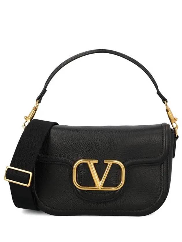 V Logo Shoulder Bag Black - VALENTINO - BALAAN 3