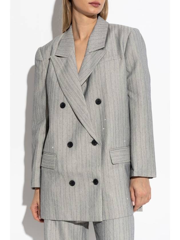 Munthe Blazer With Decorative Finish, Women's, Grey - MUNTHE - BALAAN 3