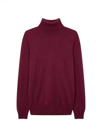 Men s Cashmere Turtleneck Sweater Burgundy 271274 - EMPORIO ARMANI - BALAAN 1