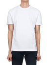 Classic Pique Rib Side Insert 4-Bar Short Sleeve T-Shirt White - THOM BROWNE - BALAAN 3