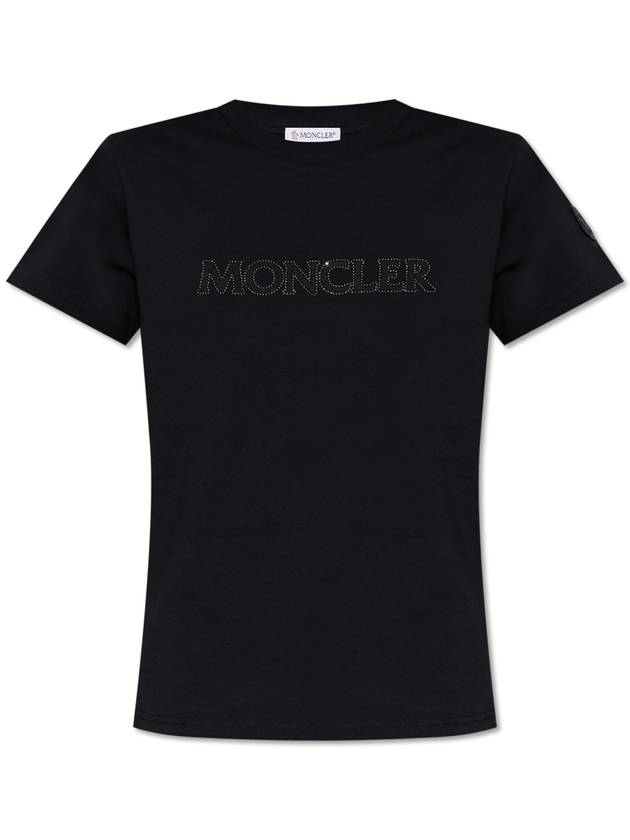 Logo short sleeve t shirt black - MONCLER - BALAAN 2