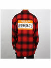 Check Name Tag Check Long Sleeve Shirt Red - VETEMENTS - BALAAN 5