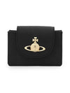 5402000AW S000B N402 Vegan Biogreen Saffiano Flap Women s Card Wallet - VIVIENNE WESTWOOD - BALAAN 5