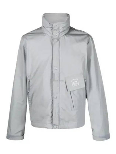 Metropolis Series HyST Stand Collar Zip Up Jacket Grey - CP COMPANY - BALAAN 2