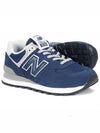 574 Classic Low Top Sneakers Navy - NEW BALANCE - BALAAN 3