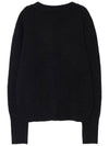 Two way wool knit wrap cardigan black - LESEIZIEME - BALAAN 3