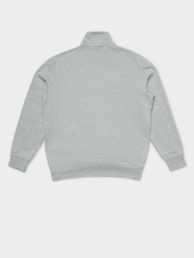 Embroidery Zipper High Neck Fleece Sweatshirt Grey - POLO RALPH LAUREN - BALAAN 3