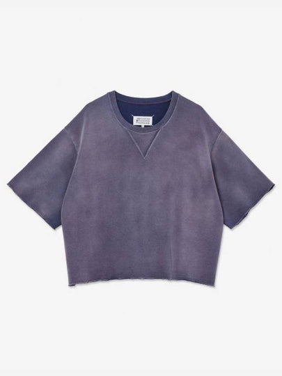 Men's Organic Cotton Short Sleeve T-Shirt Lilac - MAISON MARGIELA - BALAAN 2