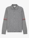 Merino Wool Armband Long Sleeve Shirt Grey - THOM BROWNE - BALAAN 2