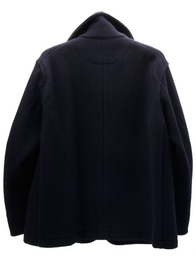 Medium length wool coat navy 11141hva - DANTON - BALAAN 4