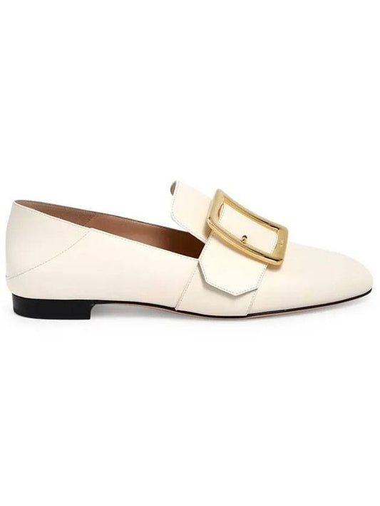 Janelle buckle loafers ivory - BALLY - BALAAN.