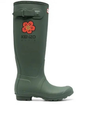 Hunter Bokeh Logo Wellington Rubber Boots 270594 - KENZO - BALAAN 1