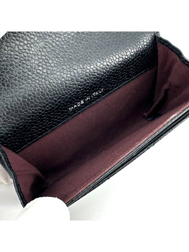 Caviar silver flap card wallet - CHANEL - BALAAN 7