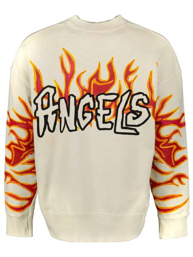 Graffiti Print Logo Sweatshirt PMBA065F22FLE0060310 - PALM ANGELS - BALAAN 4