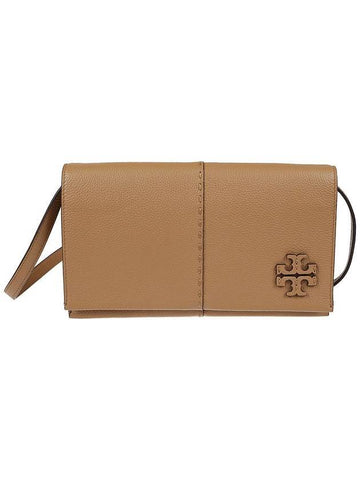 McGraw Leather Cross Bag Brown - TORY BURCH - BALAAN 1