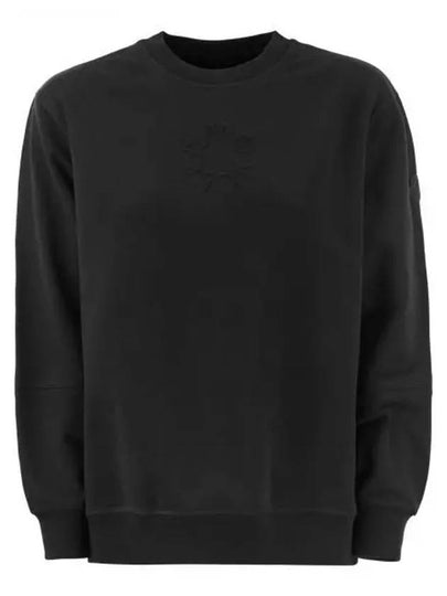 Women's Embossed Logo Sweatshirt Black - MONCLER - BALAAN 2