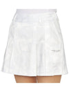 Golf Gauge Jacquard MLW 3A AE01 WHITE Women s Mini Pleated Skirt - MARK & LONA - BALAAN 9