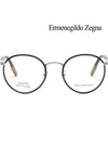 Zegna Glasses Frame EZ5182F 001 Round Frame Men Women Asian Fit - ERMENEGILDO ZEGNA - BALAAN 3