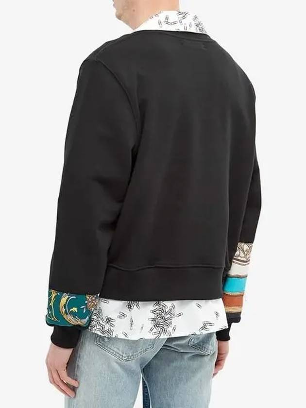 Men's Old English Crew Neck Sweatshirt Black - AMIRI - BALAAN 4