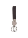 Logo Leather Key Ring Black - SALVATORE FERRAGAMO - BALAAN 5