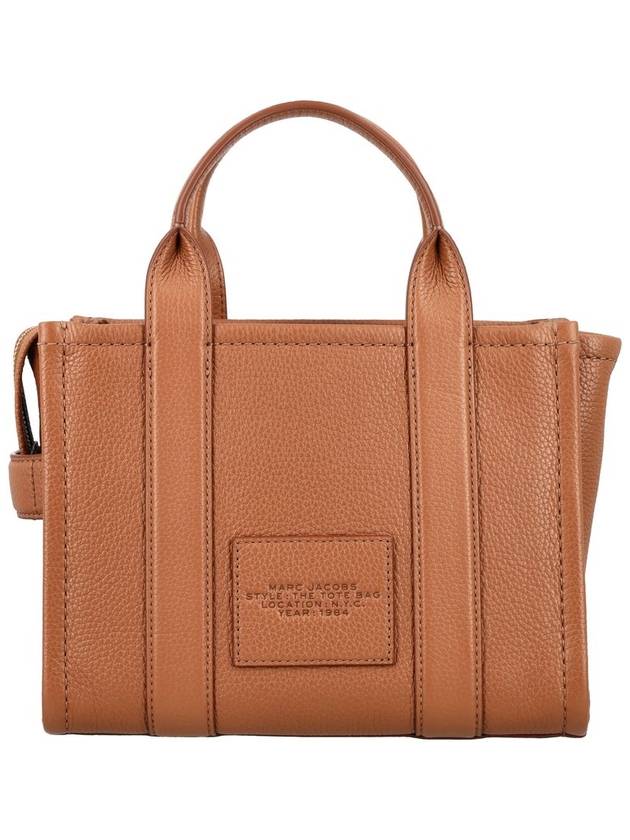 Small Leather Tote Bag Brown - MARC JACOBS - BALAAN 5