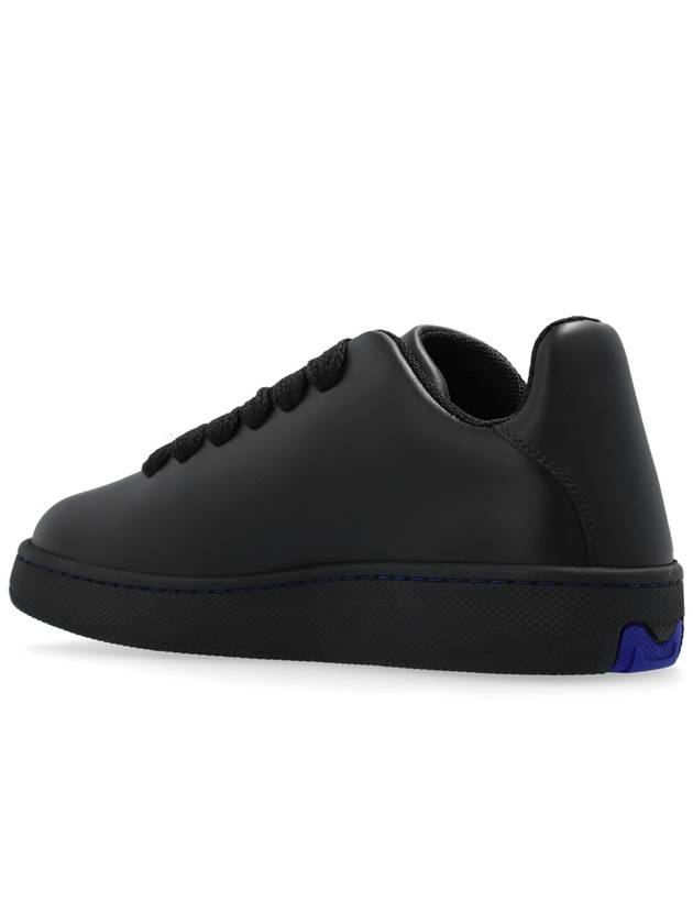 Leather Box Low-Top Sneakers Black - BURBERRY - BALAAN 6