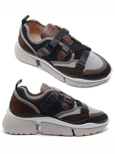 Sonnie Buckle Strap Low-Top Sneakers Brown - CHLOE - BALAAN 2