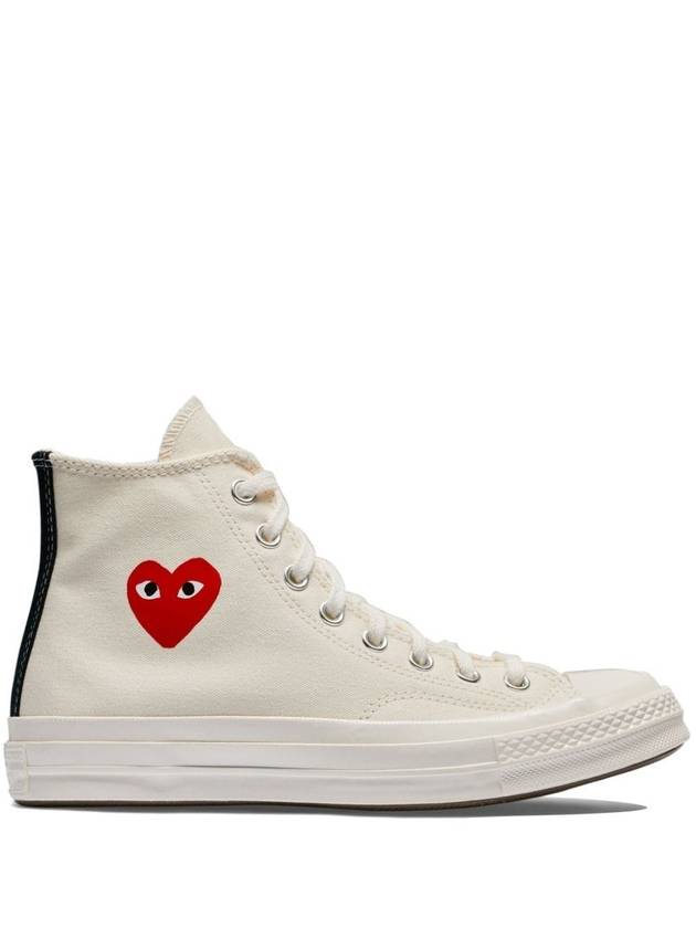 COMME DES GARÇONS PLAY CONVERSE HI TOP SMALL RED HEART - COMME DES GARCONS PLAY - BALAAN 1