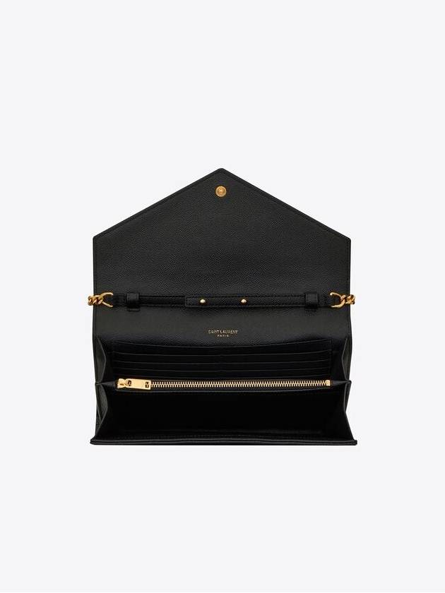 Cassandre Monogram Chain Cross Bag Black - SAINT LAURENT - BALAAN 6