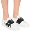 Logo Hidden Strap Low Top Sneakers White Black - VALENTINO - BALAAN 7