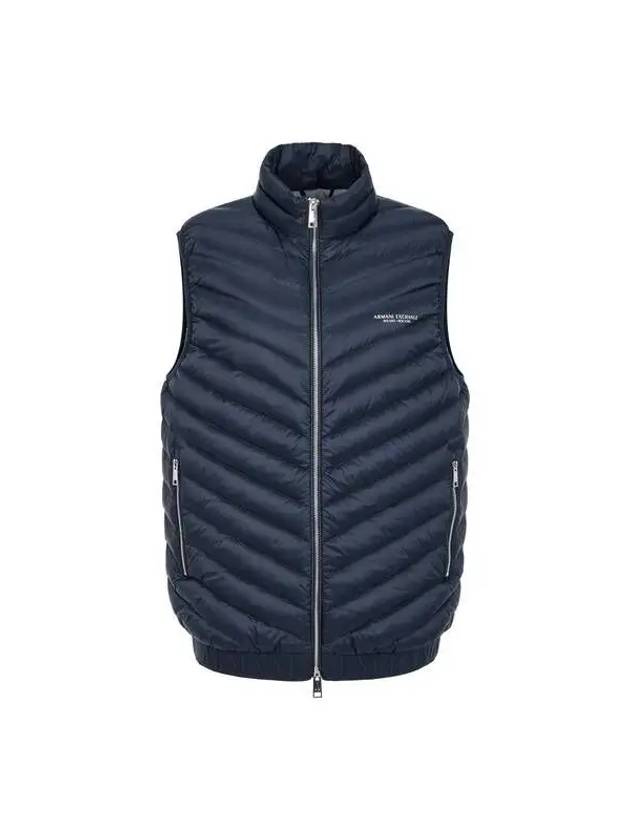 Men s logo banding duck down padded vest navy 271874 - ARMANI EXCHANGE - BALAAN 1