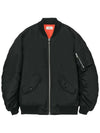 Zip Pocket Bomber Jacket Black - ROLLING STUDIOS - BALAAN 2