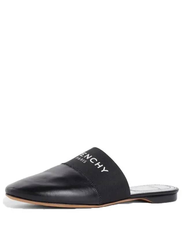 Leather Logo Mule Slippers Black 35 BE2002E01H - GIVENCHY - BALAAN 2