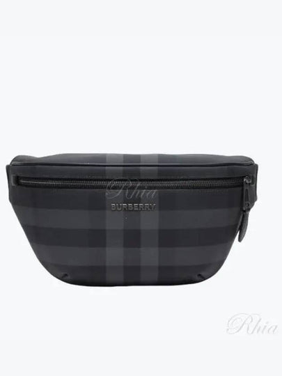 Cason Check Belt Bag Grey - BURBERRY - BALAAN 2