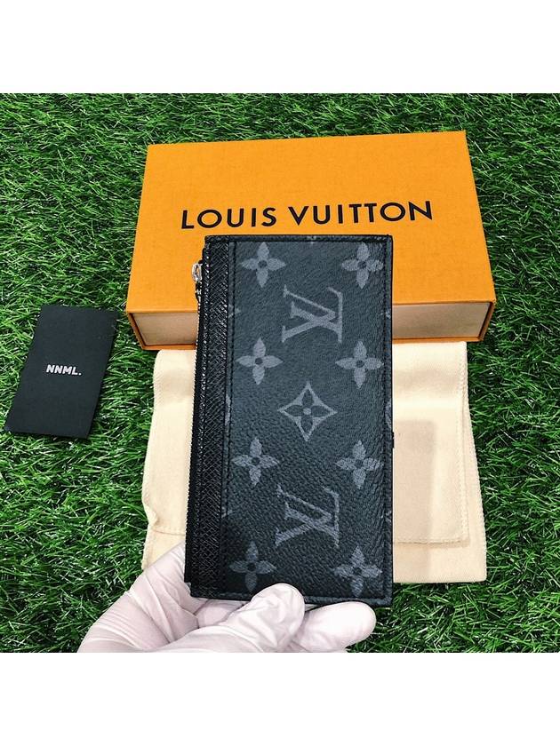 Monogram Coin Card Holder Black - LOUIS VUITTON - BALAAN.