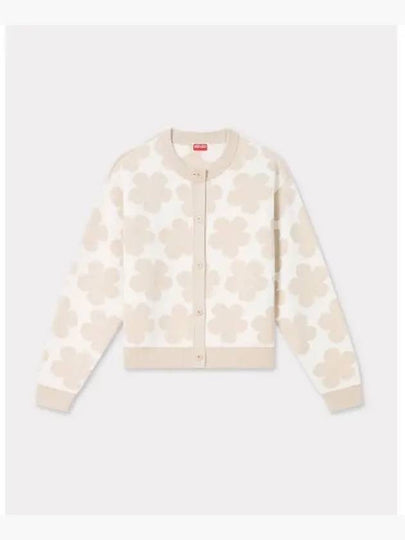 Hana Dot Embroidered Cardigan Off White - KENZO - BALAAN 2