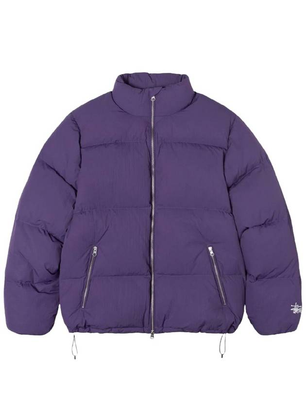 logo padded jacket 115711 PURPLE - STUSSY - BALAAN 3