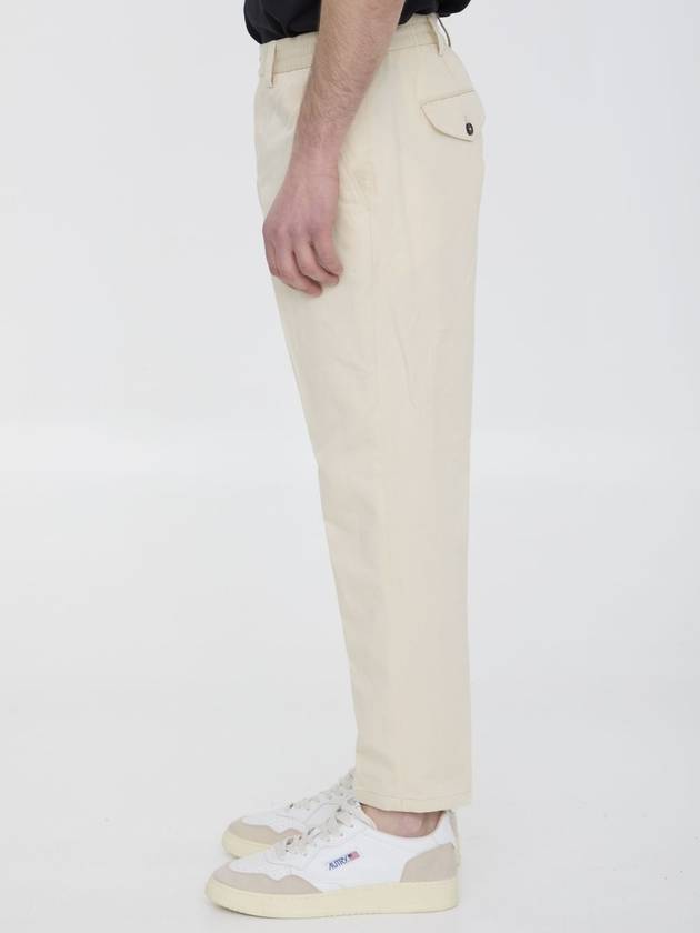 Cotton and linen trousers - PT TORINO - BALAAN 3